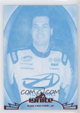 2012 Press Pass Ignite - [Base] - Color Proof Cyan #40 - Sam Hornish Jr.