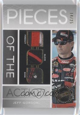 2012 Press Pass Redline - Pieces of the Action - Gold #PA-JG - Jeff Gordon /25