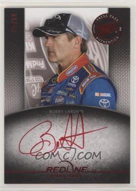 2012 Press Pass Redline - Signatures - Red Red Ink #RS-BL - Bobby Labonte /50