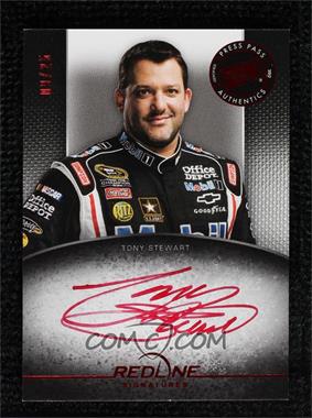 2012 Press Pass Redline - Signatures - Red Red Ink #RS-TS2 - Tony Stewart /25