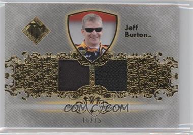 2012 Press Pass Total Memorabilia - Dual Swatch - Gold #TM-JB - Jeff Burton /75