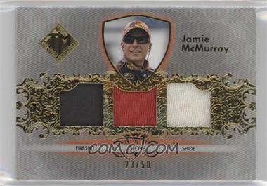 2012 Press Pass Total Memorabilia - Triple Swatch - Gold #TM-JM - Jamie McMurray /50