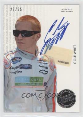 2013 Press Pass - Signings - Silver #_COWH - Cole Whitt /65