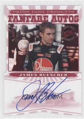 2013 Press Pass Fanfare - Autographs - Red Car Shot #FFA-JB2 - James Buescher /99