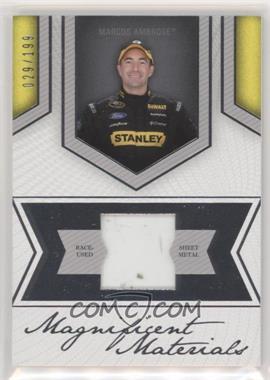 2013 Press Pass Fanfare - Magnificent Materials - Single Swatch Silver #MM-MA - Marcos Ambrose /199