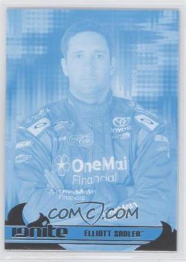 2013 Press Pass Ignite - [Base] - Color Proof Cyan #45 - Elliott Sadler