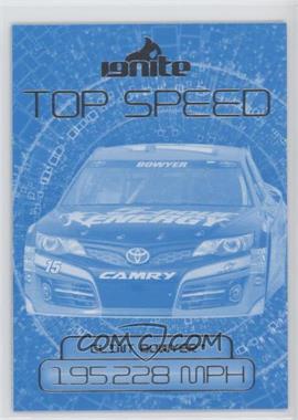 2013 Press Pass Ignite - [Base] - Color Proof Cyan #68 - Top Speed - Clint Bowyer