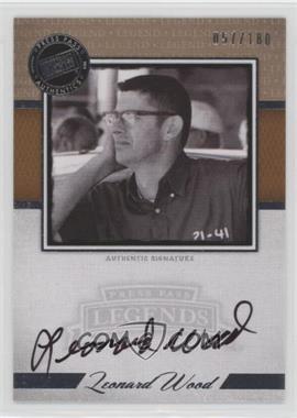 2013 Press Pass Legends - Autographs #LG-LW - Leonard Wood /180