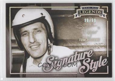2013 Press Pass Legends - Signature Style - Holo Foil #SS 9 - Tom Pistone /99