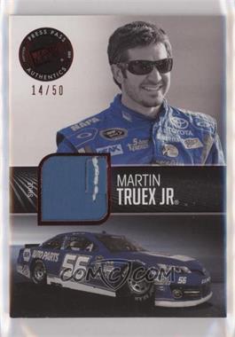 2013 Press Pass Redline - Relics - Red #RR-MT - Martin Truex Jr. /50