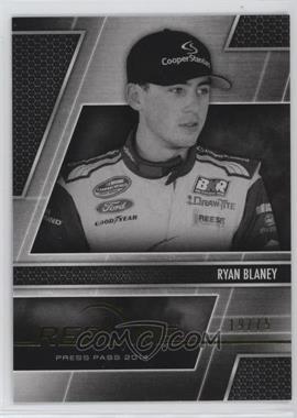 2014 Press Pass Redline - [Base] - Color Proof Black & White #69 - Ryan Blaney /75