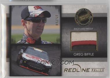 2014 Press Pass Redline - Relics - Gold #RR-GB - Greg Biffle /50