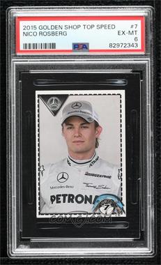 2015 Golden Shop Top Speed 2015 Album Stickers - [Base] #7 - Nico Rosberg [PSA 6 EX‑MT]