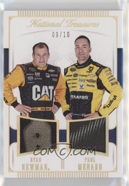 2016 Panini National Treasures - Dual Materials - Gold #DM-NM - Ryan Newman, Paul Menard /10