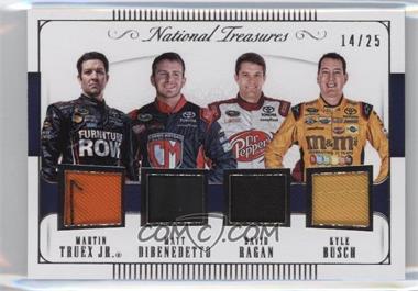 2016 Panini National Treasures - Quads #Q-TOY - Martin Truex Jr., Matt DiBenedetto, David Ragan, Kyle Busch /25