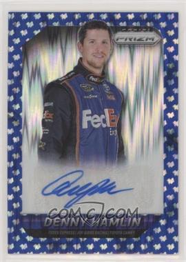 2016 Panini Prizm NASCAR - Driver Signatures - Blue Flag Prizm #DH - Denny Hamlin /50