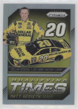 2016 Panini Prizm NASCAR - Qualifying Times - Silver Prizm #QT5 - Matt Kenseth