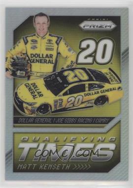 2016 Panini Prizm NASCAR - Qualifying Times - Silver Prizm #QT5 - Matt Kenseth