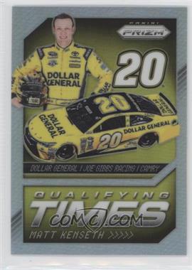 2016 Panini Prizm NASCAR - Qualifying Times - Silver Prizm #QT5 - Matt Kenseth