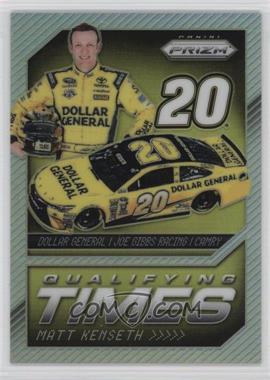 2016 Panini Prizm NASCAR - Qualifying Times - Silver Prizm #QT5 - Matt Kenseth