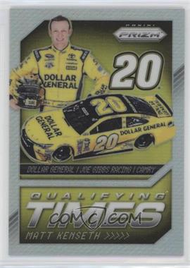 2016 Panini Prizm NASCAR - Qualifying Times - Silver Prizm #QT5 - Matt Kenseth