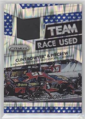 2016 Panini Prizm NASCAR - Race-Used Tire Team Set - Blue Flag Prizm #RT-CB - Clint Bowyer /75