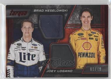 2016 Panini Torque - Pairings Materials - Red #PM-KL - Brad Keselowski, Joey Logano /49