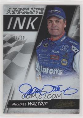 2017 Panini Absolute - Absolute Ink - Spectrum Gold #AI-MW - Michael Waltrip /10