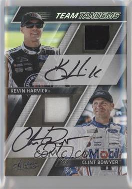 2017 Panini Absolute - Team Tandems - Signatures Spectrum Silver #TTS-HB.2 - Kevin Harvick, Clint Bowyer /20