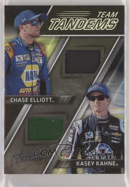 2017 Panini Absolute - Team Tandems - Spectrum Silver #TTS-EK - Chase Elliott, Kasey Kahne /99