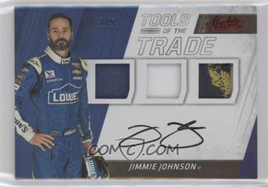 2017 Panini Absolute - Tools of the Trade Trios Signatures - Spectrum Red #TTTS-JJ - Jimmie Johnson /5