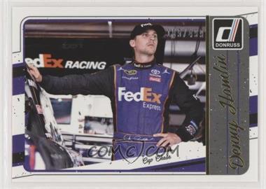 2017 Panini Donruss NASCAR - [Base] - Gold Foil #129 - Cup Chase - Denny Hamlin /499