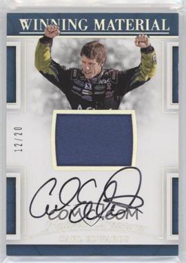 2017 Panini National Treasures - Winning Material Signatures - Holo Silver #WM-ED - Carl Edwards /20 [EX to NM]