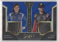 Danica Patrick, Kurt Busch #/199