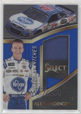 2017 Panini Select - Select Swatches - Blue Prizm #AJ - AJ Allmendinger /199