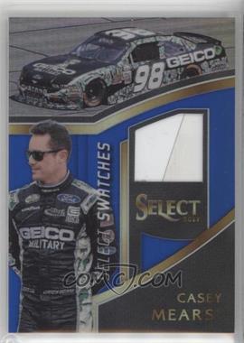 2017 Panini Select - Select Swatches - Blue Prizm #CM - Casey Mears /199