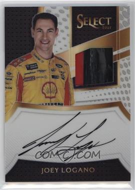 2017 Panini Select - Signature Swatches - White Prizm #SS-JL - Joey Logano /50