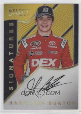 2017 Panini Select - Signatures - Gold Prizm #S-HB - Harrison Burton /10