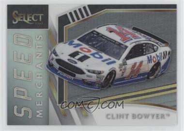 2017 Panini Select - Speed Merchants - White Prizm #S12 - Clint Bowyer /50