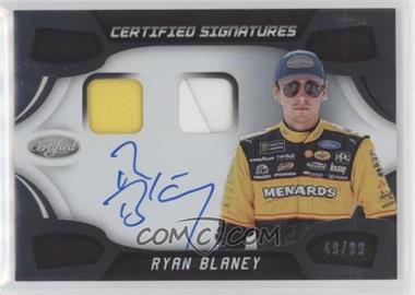 2018 Panini Certified - Certified Signature Swatches #CSS-RB - Ryan Blaney /99