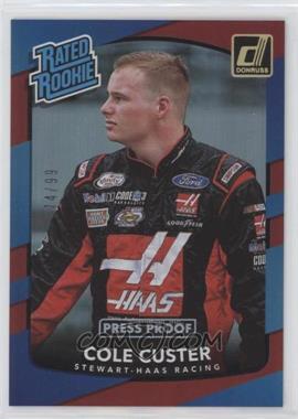 2018 Panini Donruss NASCAR - [Base] - Press Proof Gold #28 - Rated Rookie - Cole Custer /99