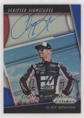 2018 Panini Prizm - Scripted Signatures - Red, White & Blue Prizm #SS-CB.2 - Clint Bowyer /60