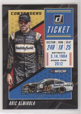 2019 Panini Donruss NASCAR - Contenders #C6 - Aric Almirola