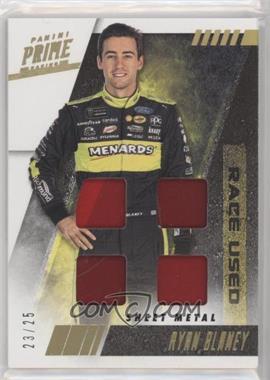 2019 Panini Prime - Race-Used Quads - Sheet Metal Holo Gold #RUQ-RB - Ryan Blaney /25