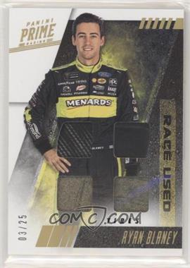 2019 Panini Prime - Race-Used Quads - Tires Holo Gold #RUQ-RB - Ryan Blaney /25