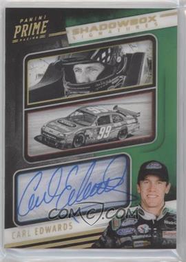 2019 Panini Prime - Shadowbox Signatures - Holo Gold #SS-CE - Carl Edwards /25