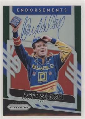 2019 Panini Prizm - Endorsements - Green Prizm #E-KW - Kenny Wallace /99