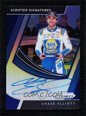 2019 Panini Prizm - Scripted Signatures - Blue Prizm #SS-CH - Chase Elliott /25