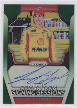 2019 Panini Prizm - Signing Sessions - Green Prizm #SS-JL - Joey Logano /99