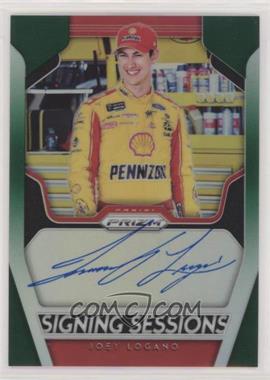 2019 Panini Prizm - Signing Sessions - Green Prizm #SS-JL - Joey Logano /99